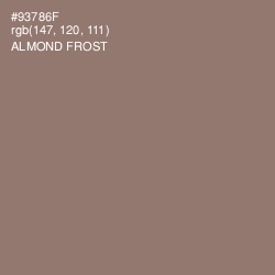 #93786F - Almond Frost Color Image